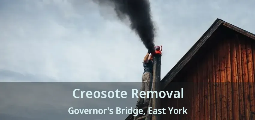 Creosote Removal Governor's Bridge, East York - ON